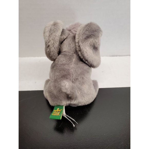 7 Inch Wild Republic Grey Elephant Plush - Picture 3 of 11